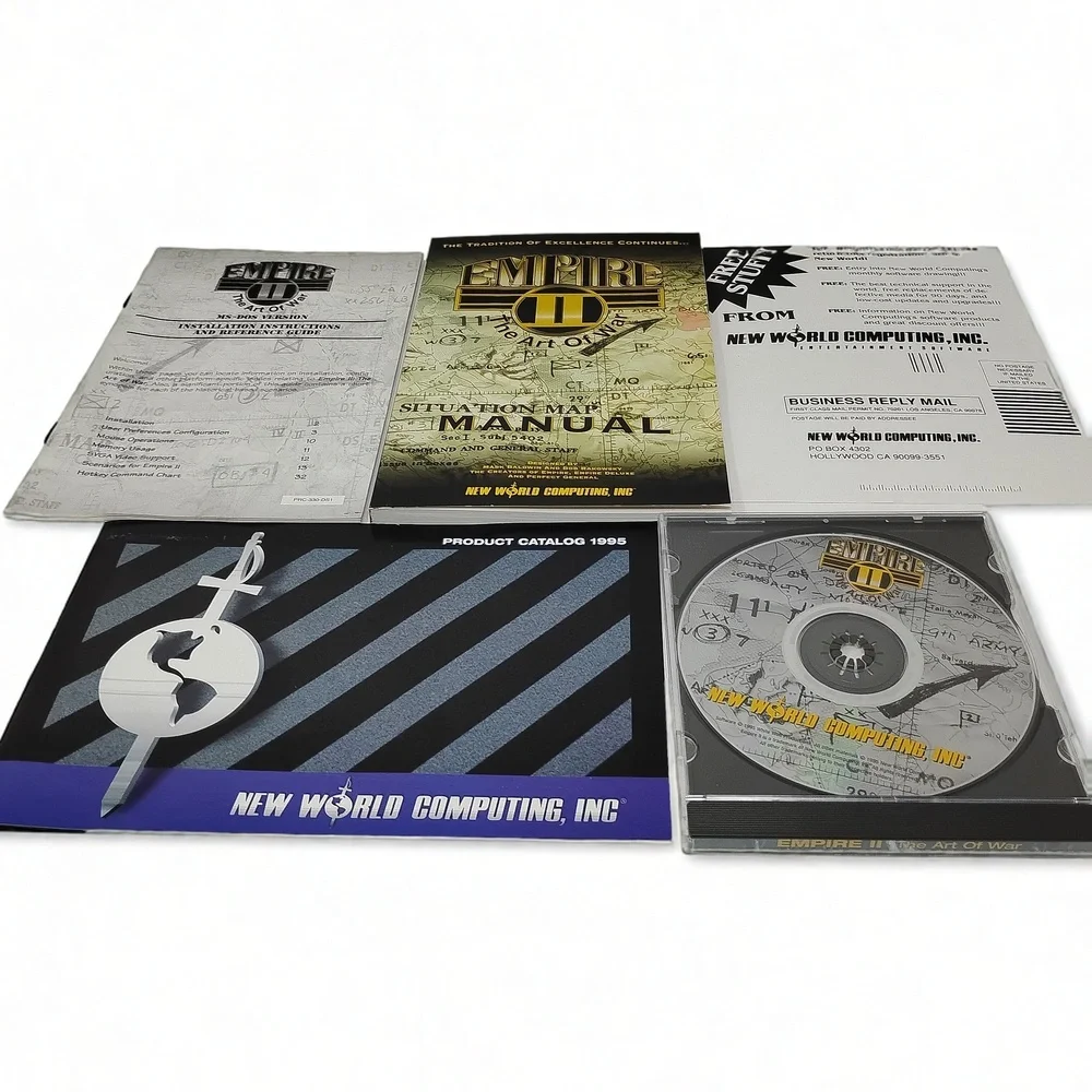 Empire II Art of War New World Computing 1995 PC Strategy Game DOS CD ROM Box
